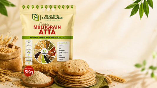 Healthy Breakfast Guide: Multigrain Atta, Chia Seeds, Flax Seeds and Stevia from Nourish by Dr. Nazish Affan