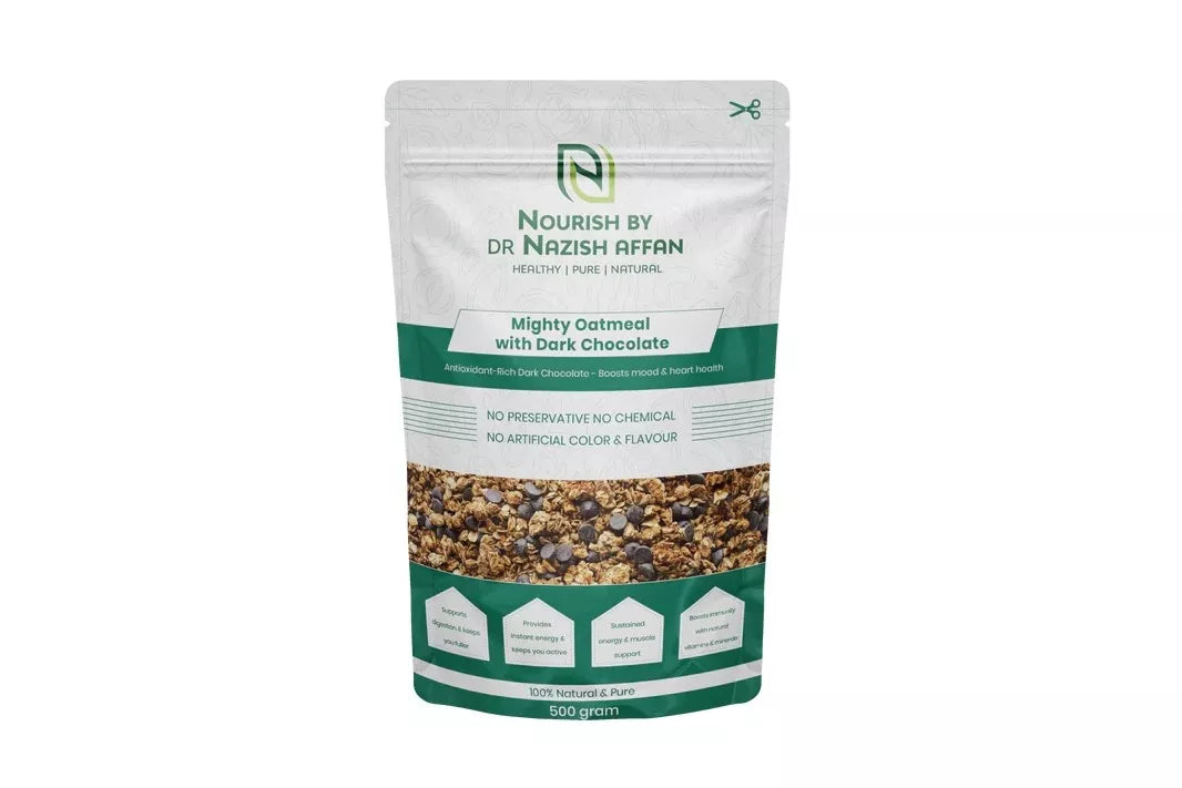 Mighty Oatmeal with Dark Chocolate