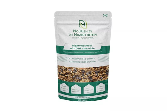 Mighty Oatmeal with Dark Chocolate